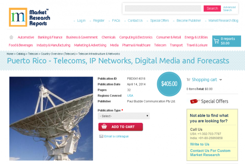 Puerto Rico - Telecoms, IP Networks, Digital Media'
