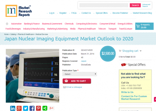 Japan Nuclear Imaging Equipment Market Outlook to 2020'