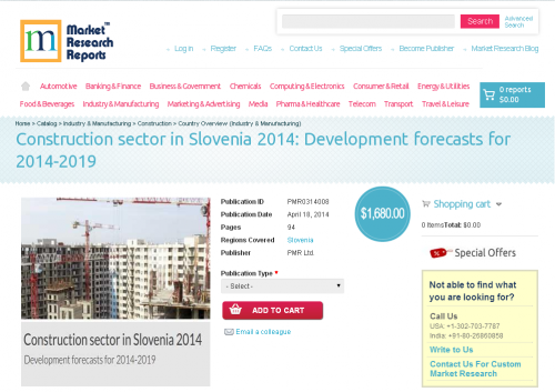Construction sector in Slovenia 2014'