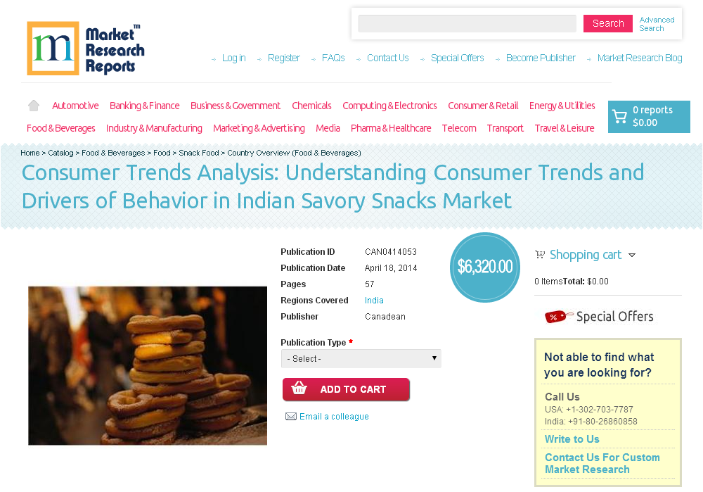 Indian Savory Snacks Market - Consumer Trends Analysis'