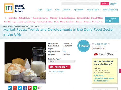 Trends and Developments in the Dairy Food Sector in the UAE'