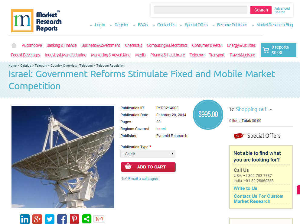Israel - Government Reforms Stimulate Fixed and Mobile Marke'