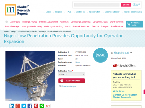 Niger - Low Penetration Provides Opportunity for Operator'