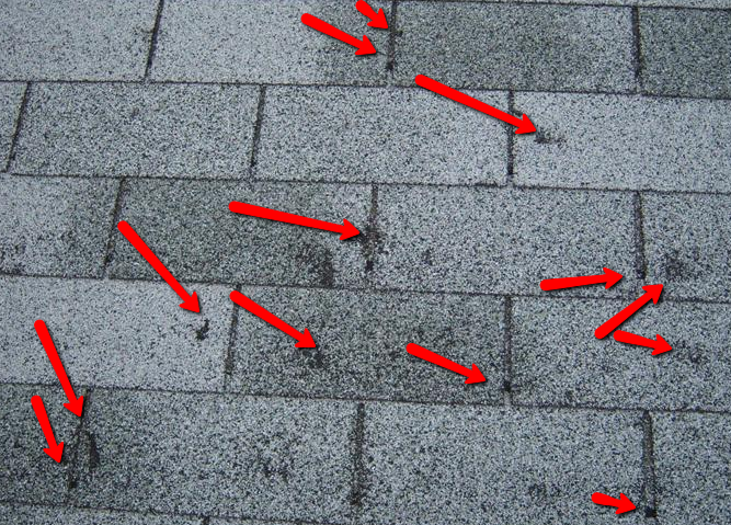 Hail Damage to Roofs'