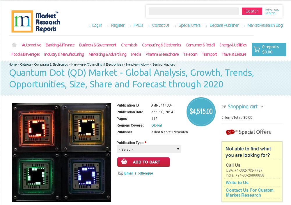 Global Quantum Dot Market 2020'