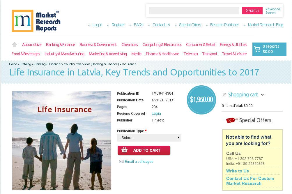 Life Insurance in Latvia, Key Trends and Opportunities 2017'