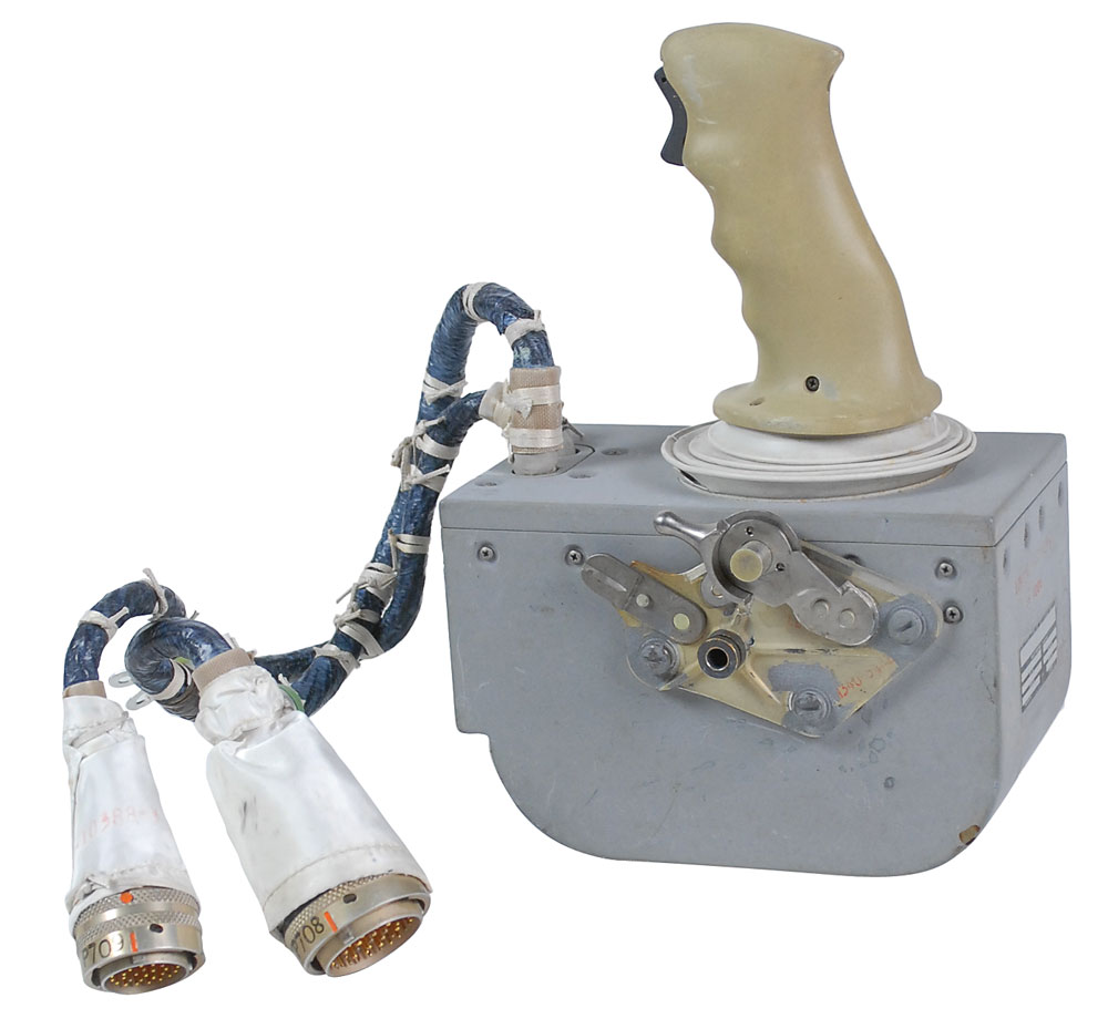 Apollo 15 Flown lunar module rotational hand controller'