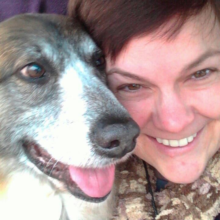 Author Beth Burnett with Her Soul-Mate Brutie