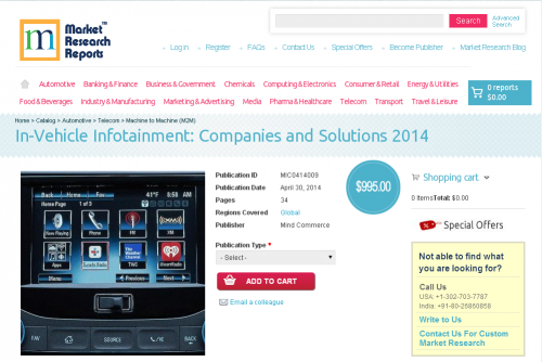 In-Vehicle Infotainment - Companies and Solutions 2014'