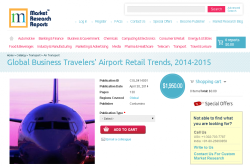 Global Business Travelers Airport Retail Trends 2014-2015'