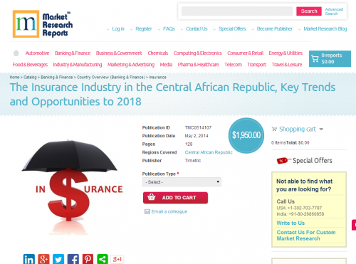 Insurance Industry in the Central African Republic to 2018'
