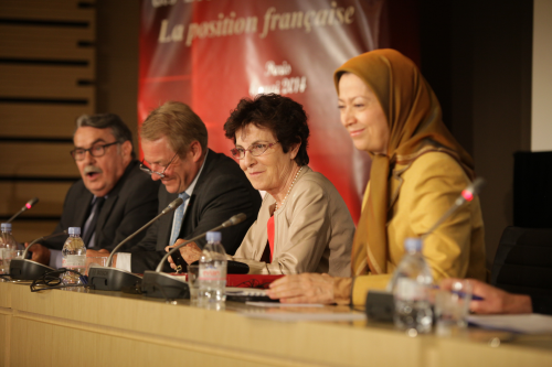 Maryam Rajavi with French Parliamentarians'