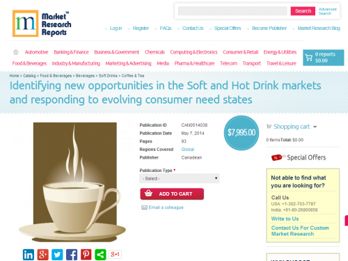 Soft and Hot Drink markets: evolving consumer need'