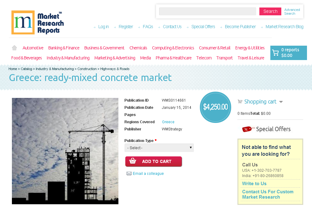 Greece ready-mixed concrete market'