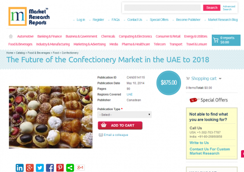 Future of the Confectionery Market in the UAE to 2018'