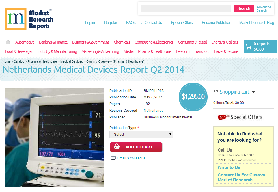 Netherlands Medical Devices Report Q2 2014'