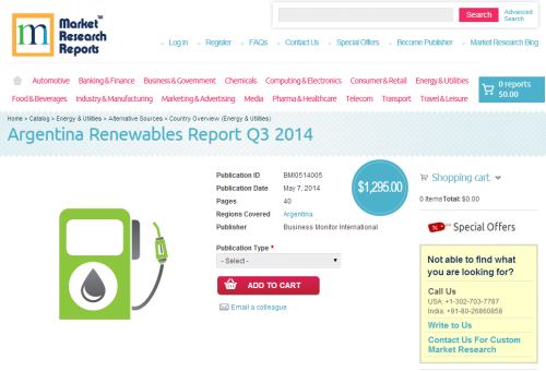 Argentina Renewables Report Q3 2014'