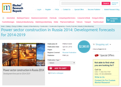Power sector construction in Russia 2014'