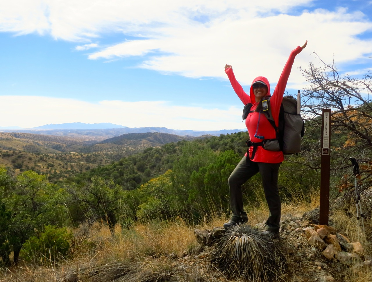 Sirena Dufault on the Arizona Trail'