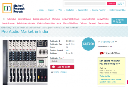 Pro Audio Market in India'