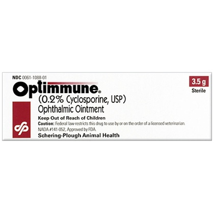 Optimmune O.2 Cyclosporine Ophtalmic Ointment'