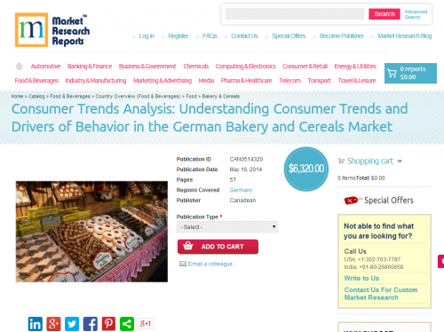 German Bakery and Cereals Market - Consumer Trends Analysis'