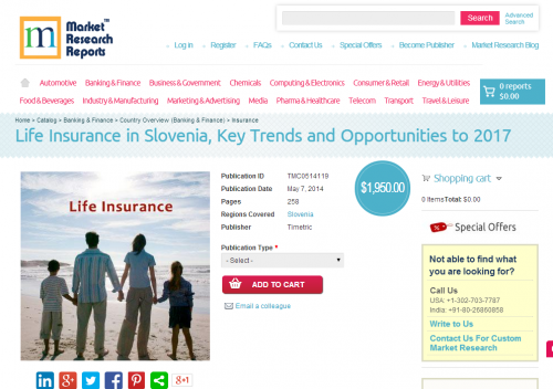 Life Insurance in Slovenia to 2017'