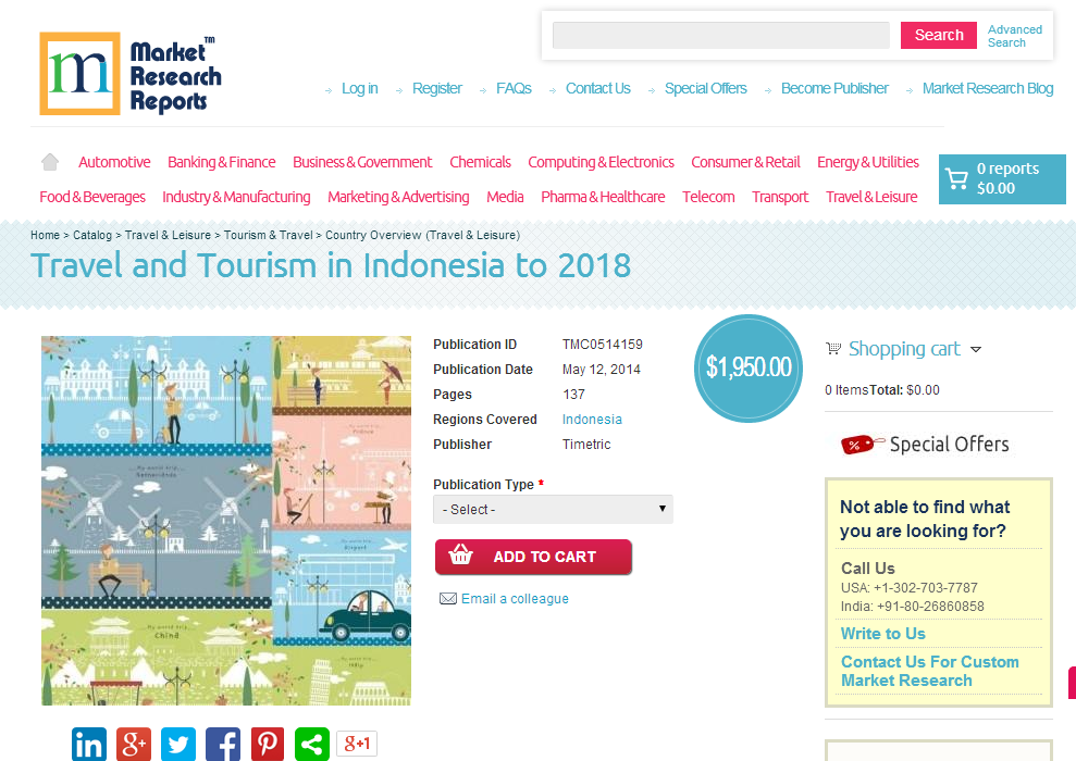 Travel and Tourism in Indonesia to 2018'