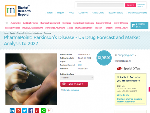 Parkinson Disease - US Drug Forecast and Market Analysis to'