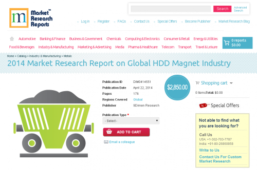 Global HDD Magnet Industry 2014'