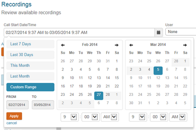 Recordings