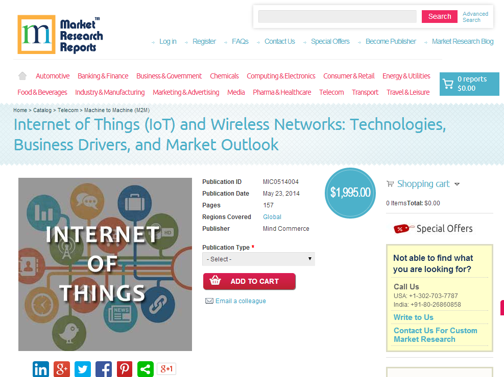Internet of Things and Wireless Networks'