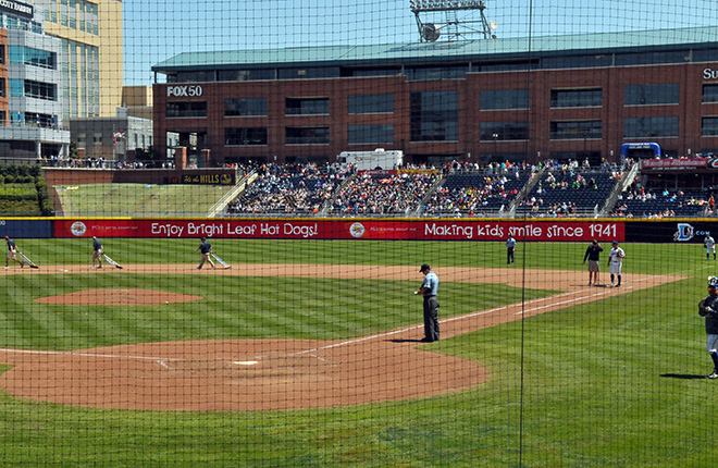 Lighthouse LED Display at Durham Bulls Athletic Park'