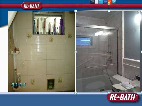 RE BATH Philadelphia Shower Remodel Before And After