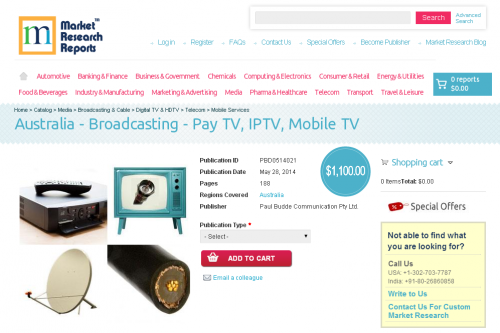Australia - Broadcasting - Pay TV, IPTV, Mobile TV'