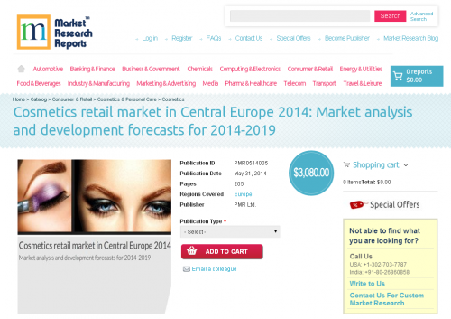 Cosmetics retail market in Central Europe 2014'