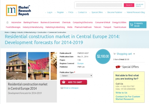 Residential construction market in Central Europe 2014'