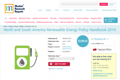 North and South America Renewable Energy Policy 2014'