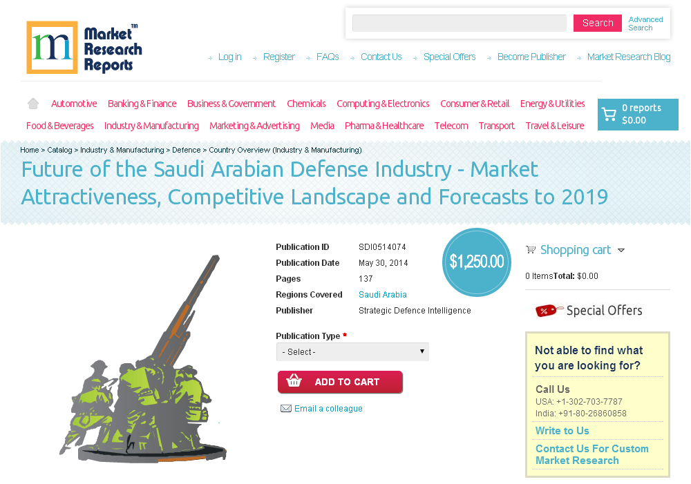 Saudi Arabian Defense Industry to 2019'