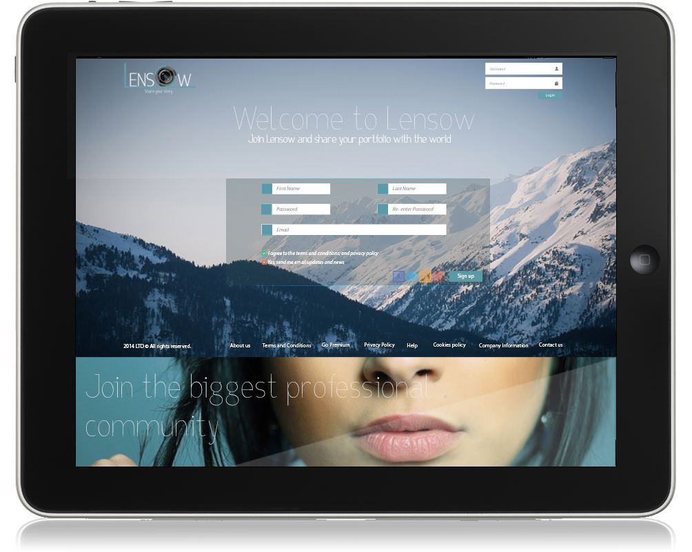Lensow innovative platform for photographers