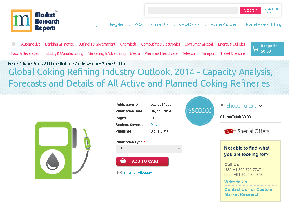 Global Coking Refining Industry Outlook, 2014'