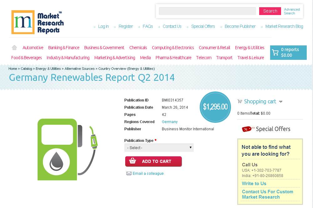 Germany Renewables Report Q2 2014'