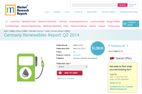Germany Renewables Report Q2 2014'