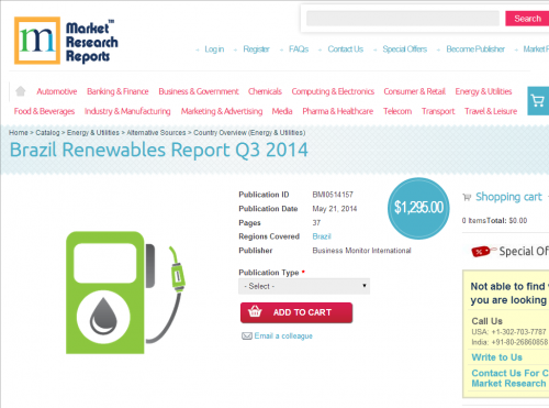 Brazil Renewables Report Q3 2014'