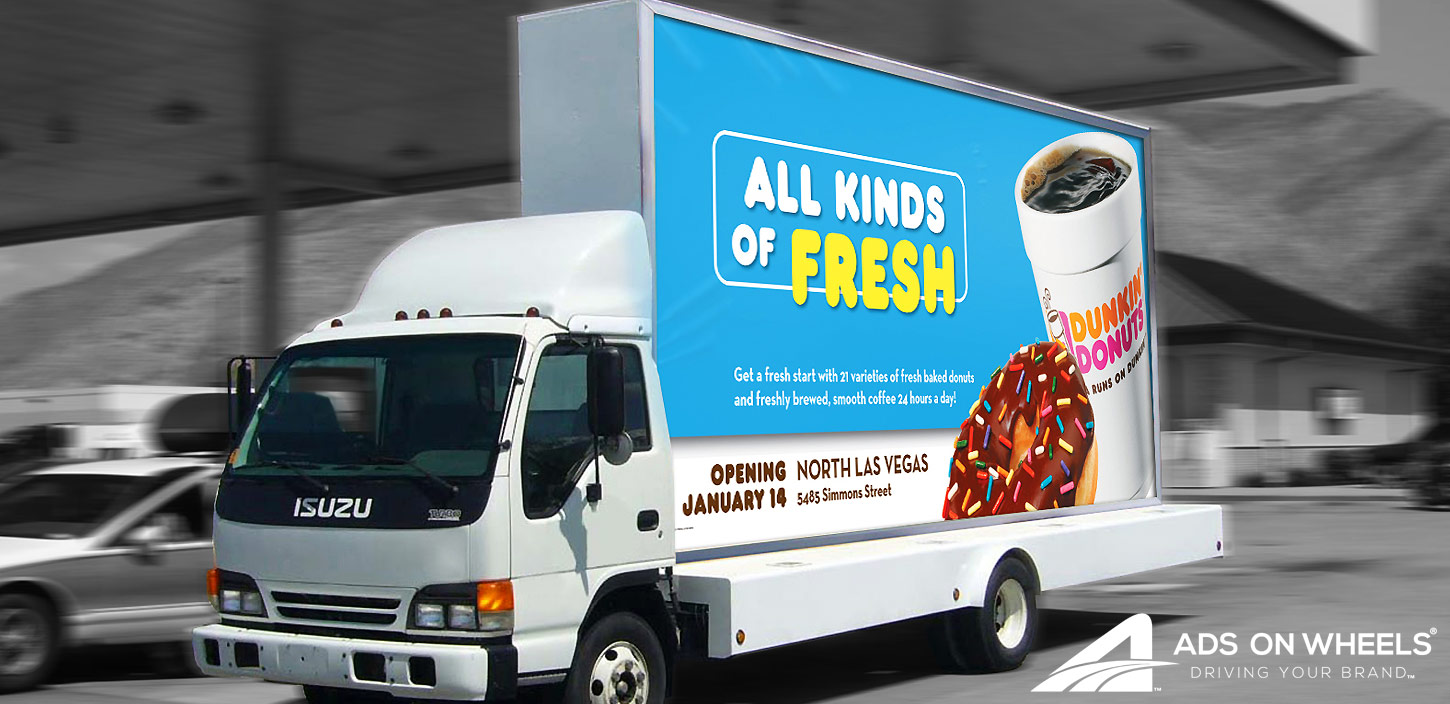 Mobile Advertising Truck Side Billboards
