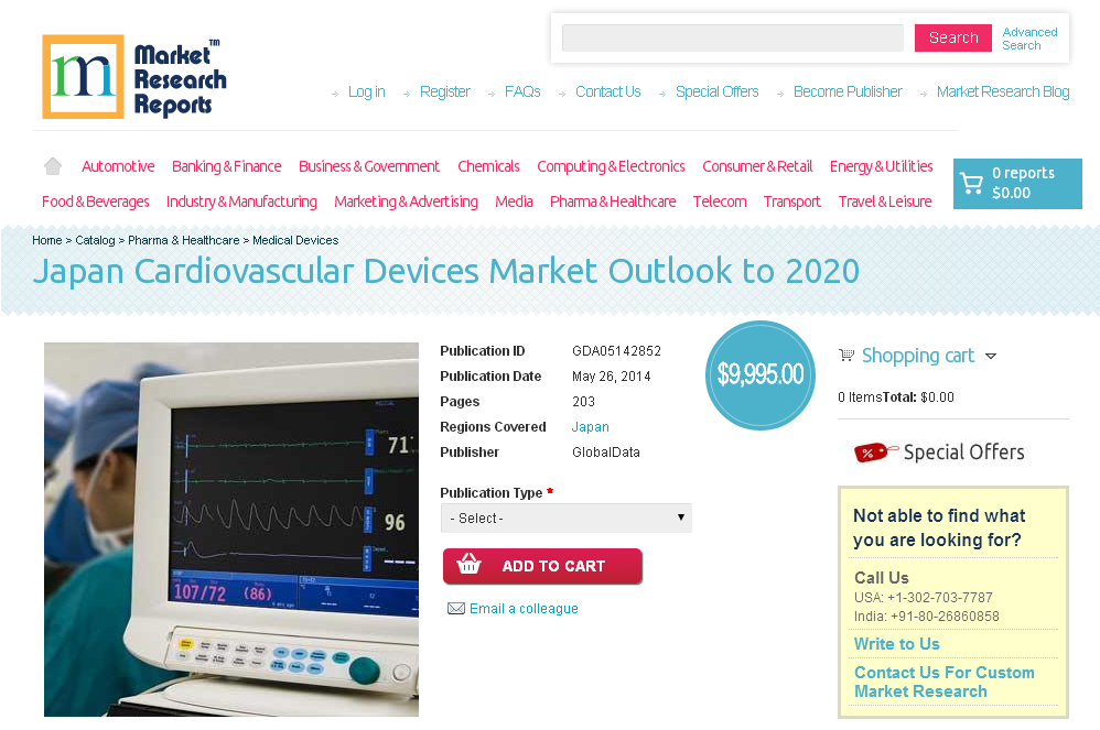 Japan Cardiovascular Devices Market Outlook to 2020'