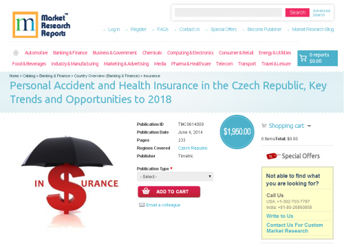 Personal Accident and Health Insurance in the Czech Republic'