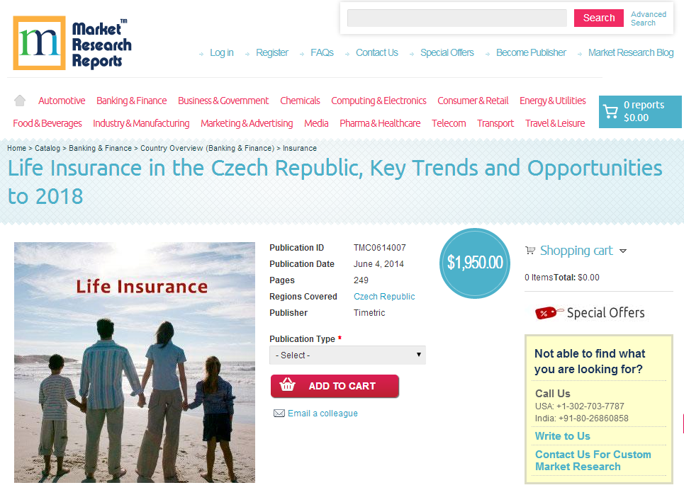 Life Insurance in the Czech Republic Key Trends 2018'