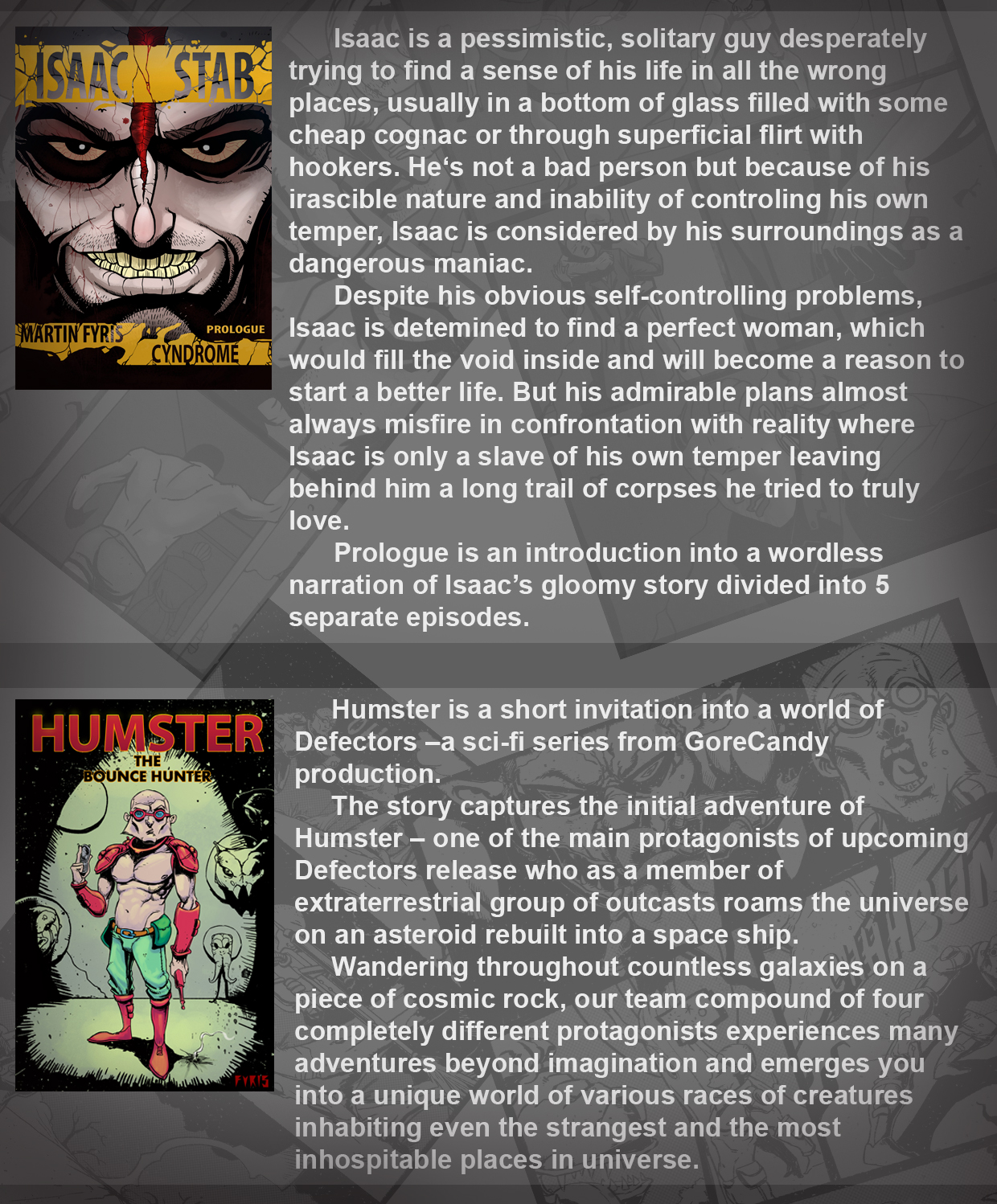 Hungry Soul Series under GoreCandy Comics