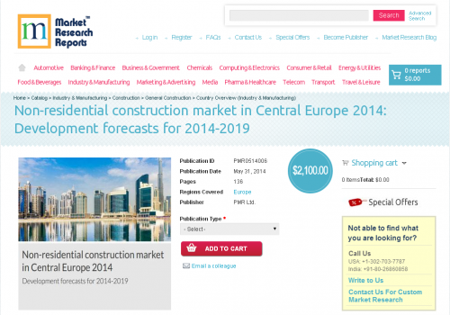 Non-residential construction market in Central Europe 2014'